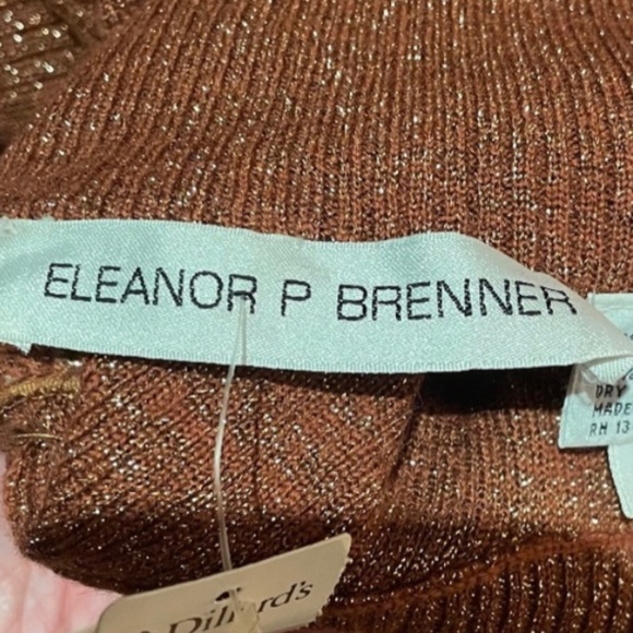 NWT 🧡ELEANOR P BRENNER WOMENS SIZE MEDIUM RIBBED WOOL BLEND TURTLENECK SWEATER - Picture 4 of 8